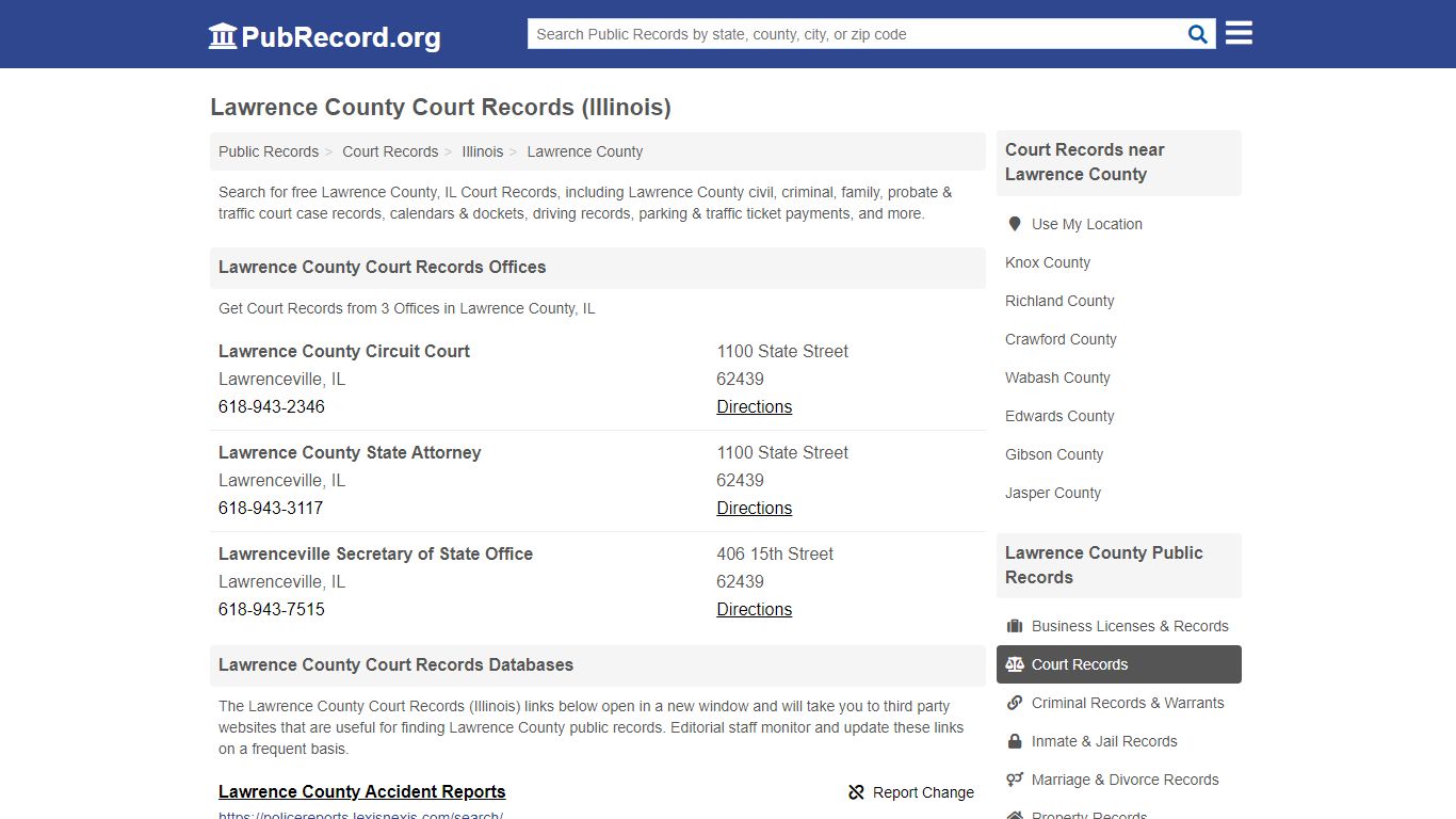 Free Lawrence County Court Records (Illinois Court Records)