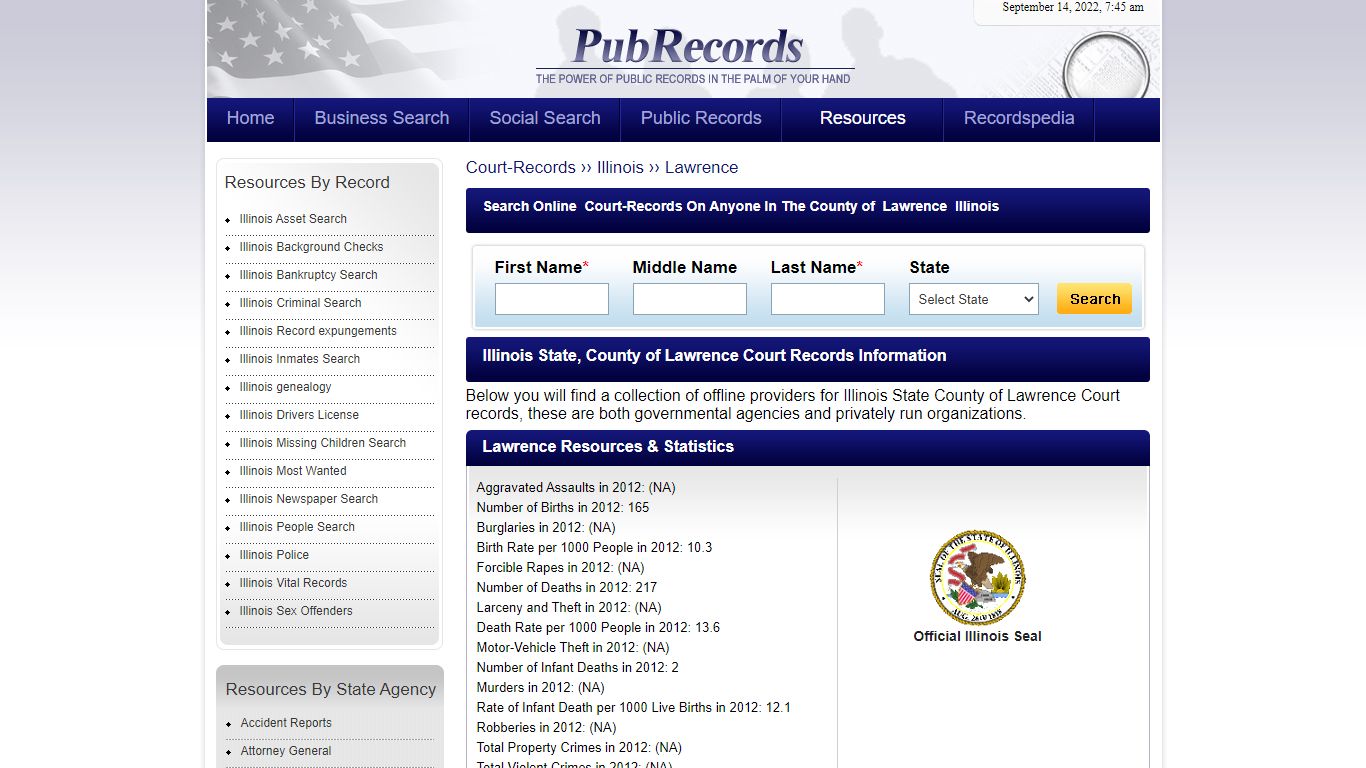 Lawrence County, Illinois Court Records - Pubrecords.com